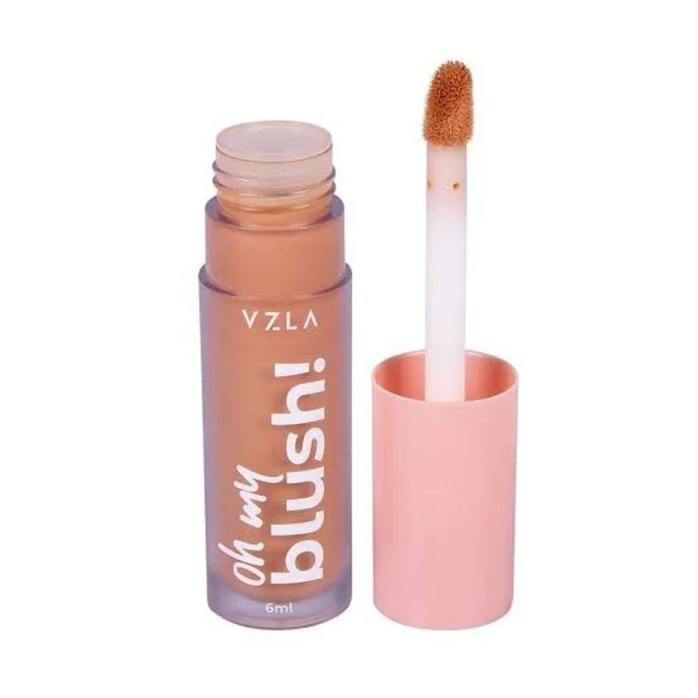 Vz - Vizzela Cosméticos Oh My Blush! Cor 02 Peach Glow - Blush Líquido 6Ml