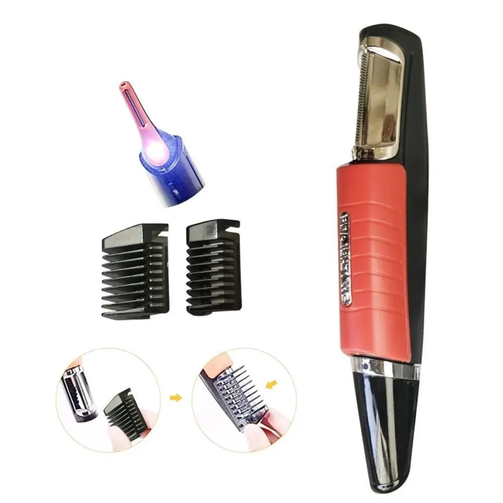 Maquina de Cortar Cabelo Aparador Pelos sem Fio Led 6 em 1 Kit Completo Nariz Orelha Barba Sobrancelha Corpo Rosto
