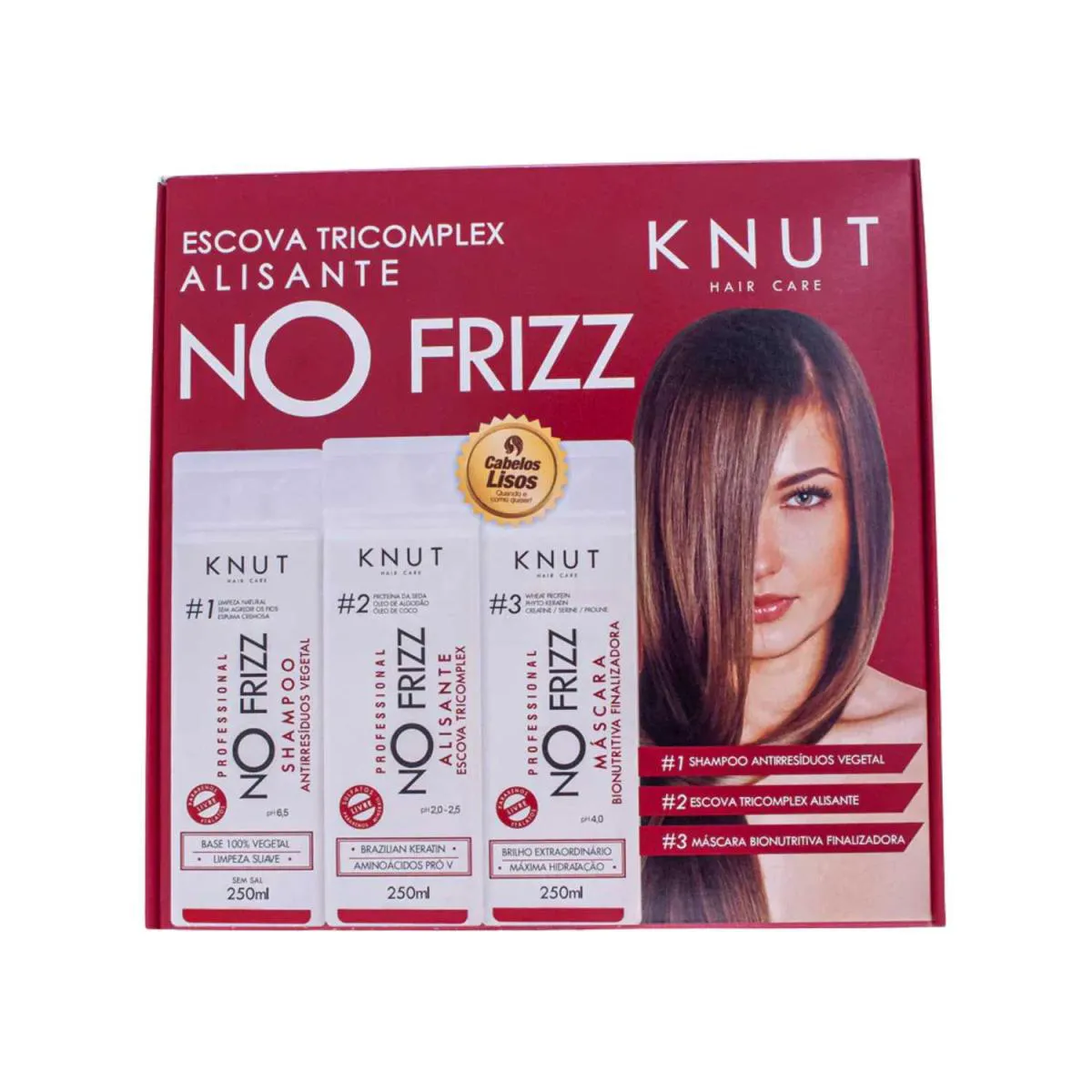 Kit Knut Nofrizz Escova Tricomplex Alisante