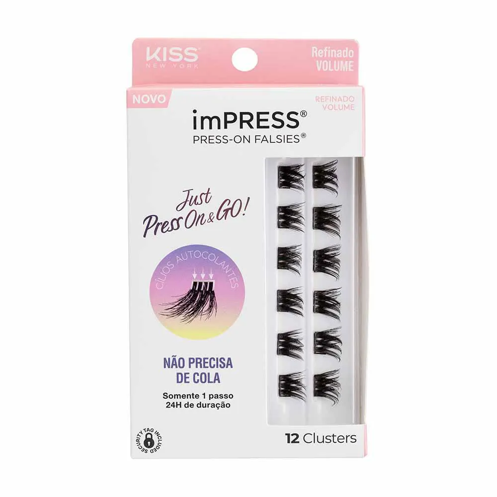 Cílios Postiços Impress Press-On Falsies - Refinado Volume 1 UN