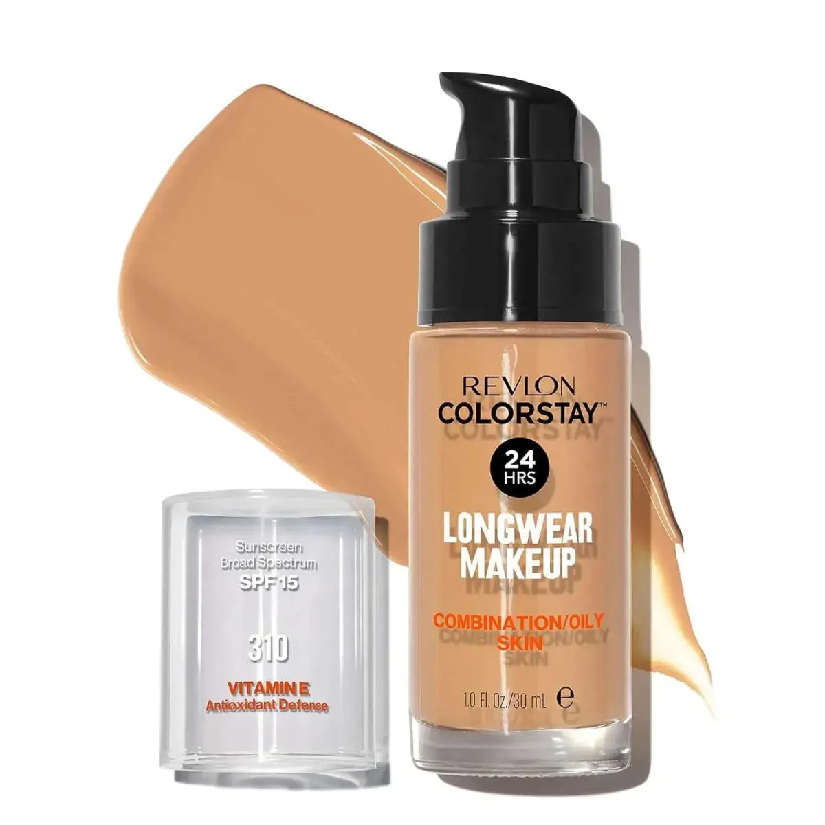 Base Líquida Colorstay 24 Horas Pele Mista à Oleosa Fps15 Revlon 30Ml 310 Warm Golden