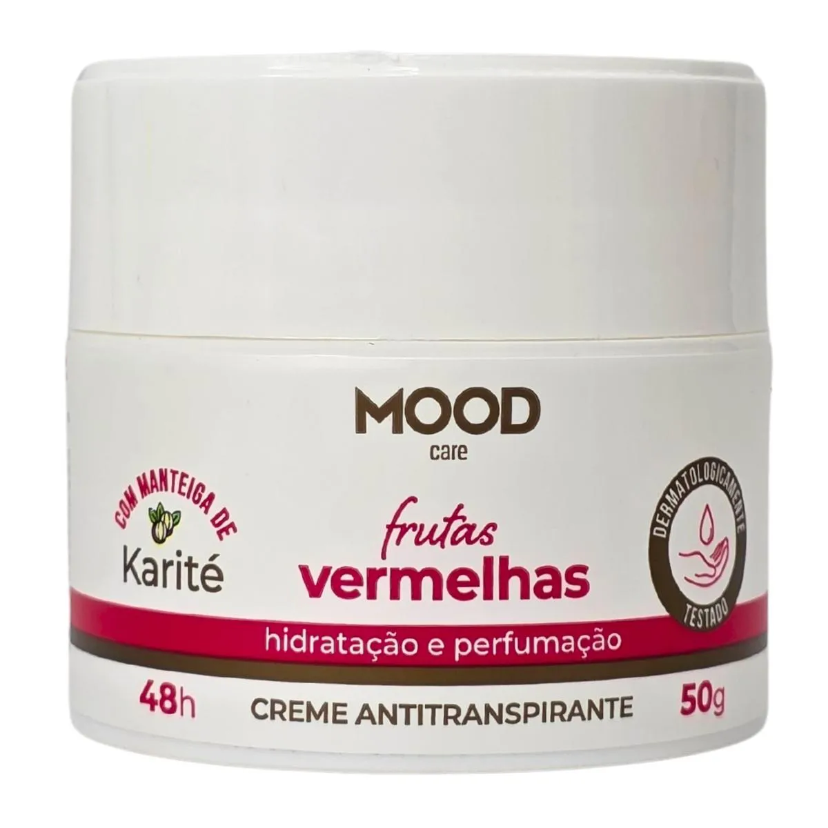 Desodorante Creme Antitranspirante Frutas Vermelhas Mood Care My Health 50G