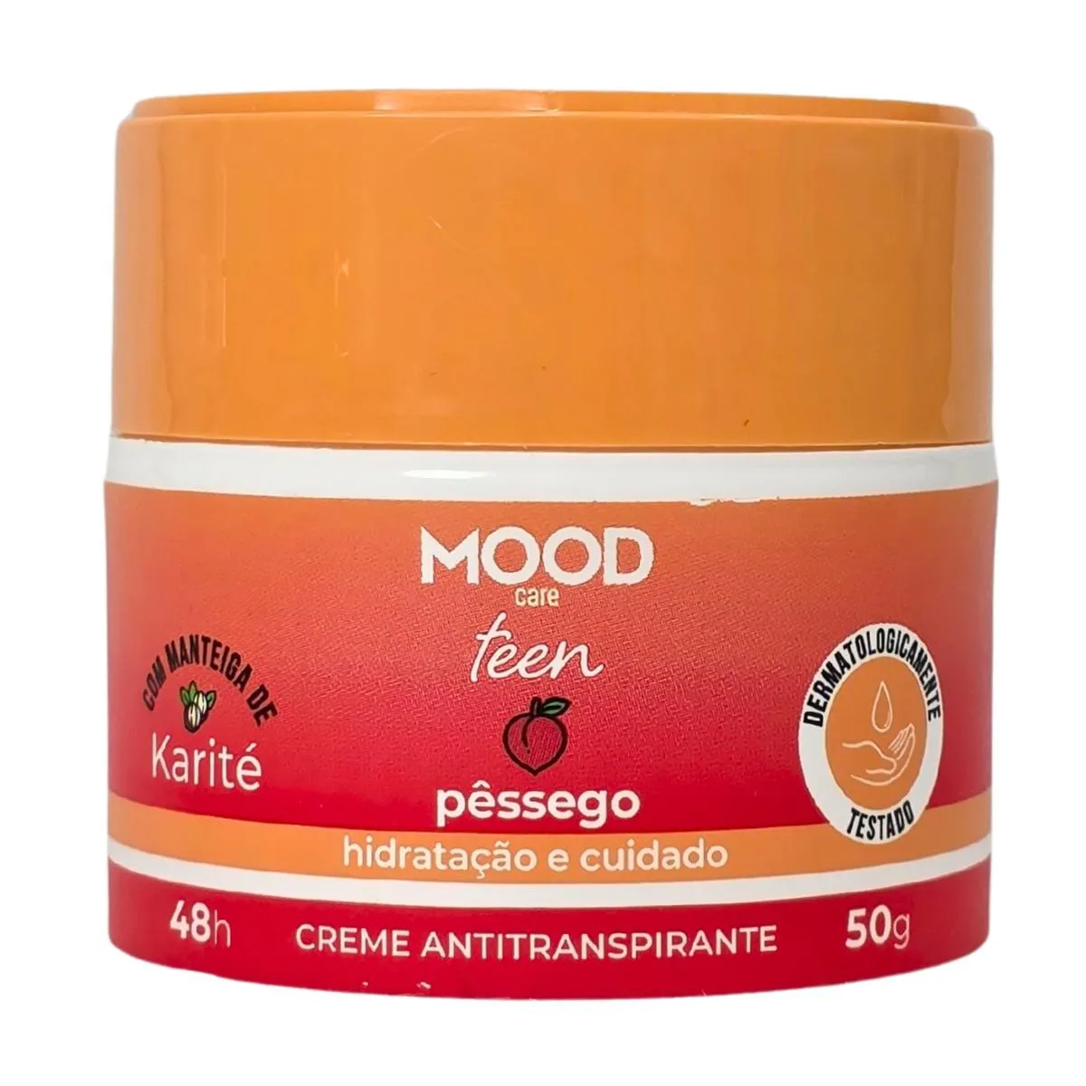 Desodorante Creme Antitranspirante Teen Pêssego Mood Care My Health 50G