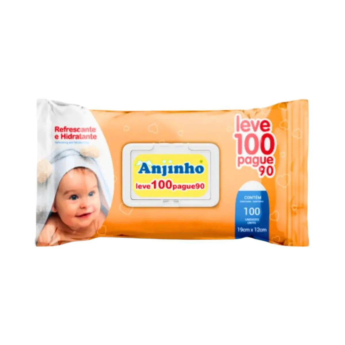 Lenço Umedecido Leve 100 Pague 90 - Anjinho
