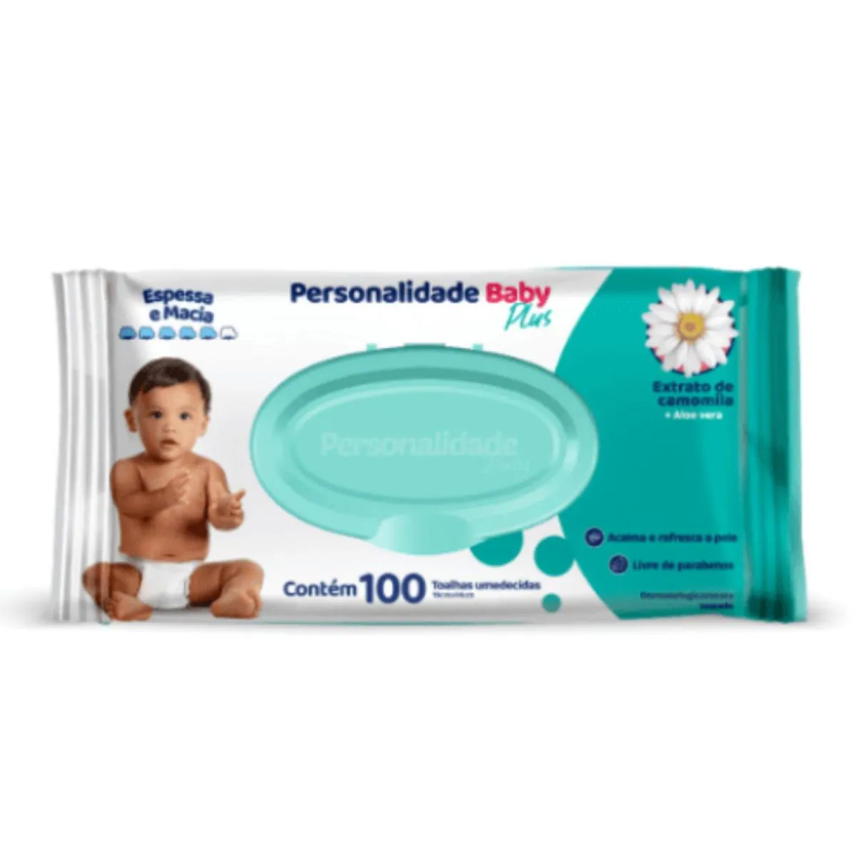 Lenço Umedecido Personalidade C100 - Baby Plus