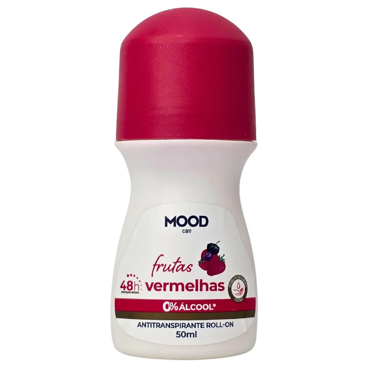 Desodorante Roll-On Antitranspirante Frutas Vermelhas Mood Care My Health 50Ml