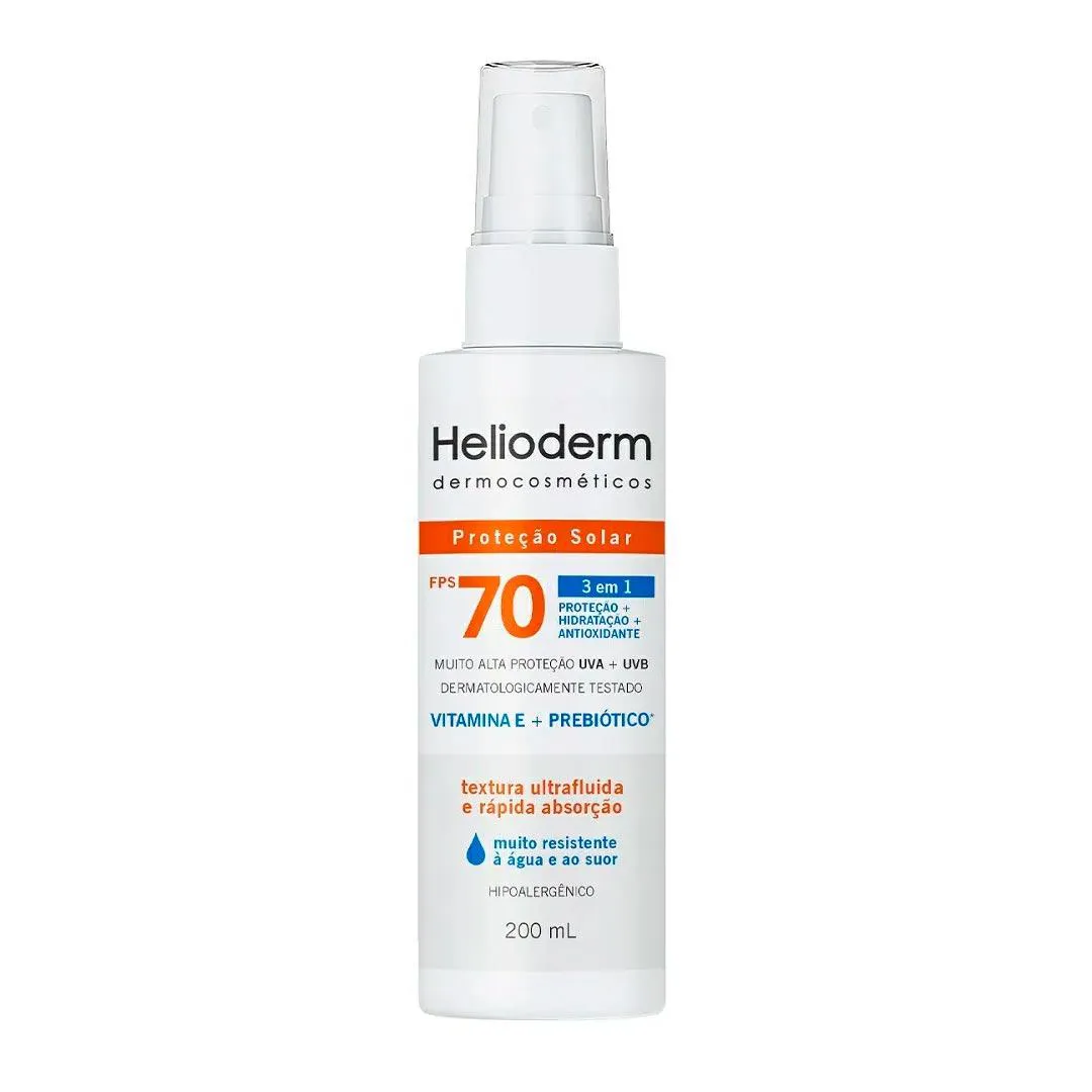Protetor Helioderm Spray Fps 70 - 200Ml - Kley Hertz