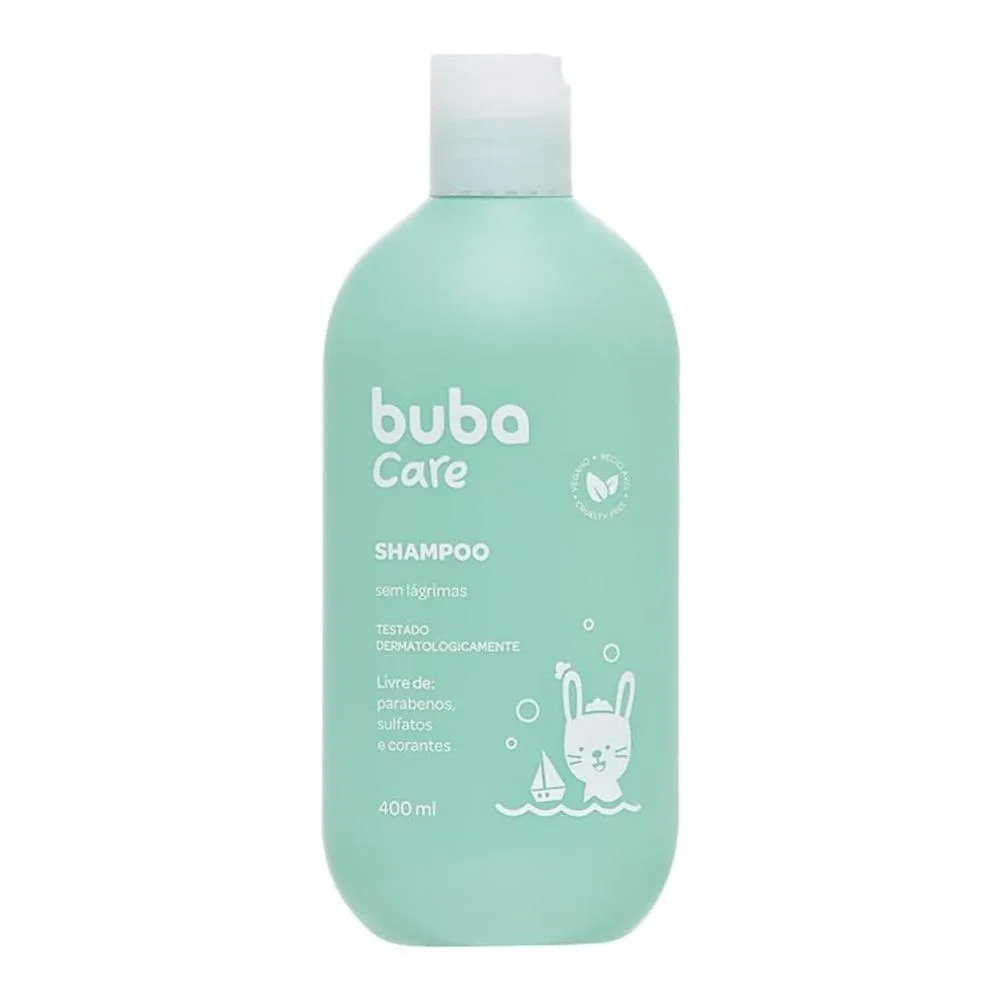 Shampoo Infantil Bebe 400Ml Suave Vegano Natural Buba Care