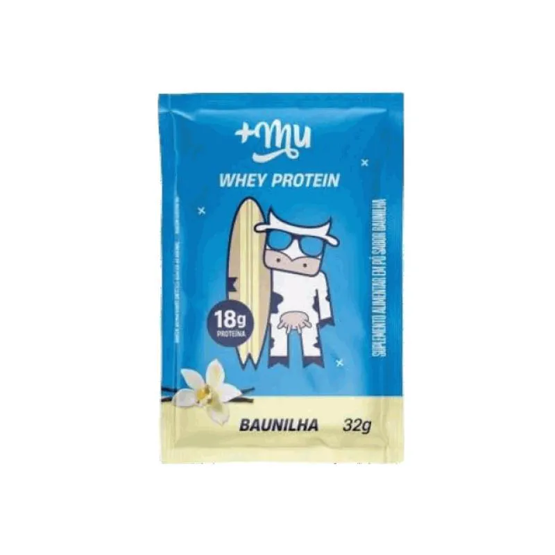 Whey Protein +Mu Sachê (32G) - Sabor: Baunilha