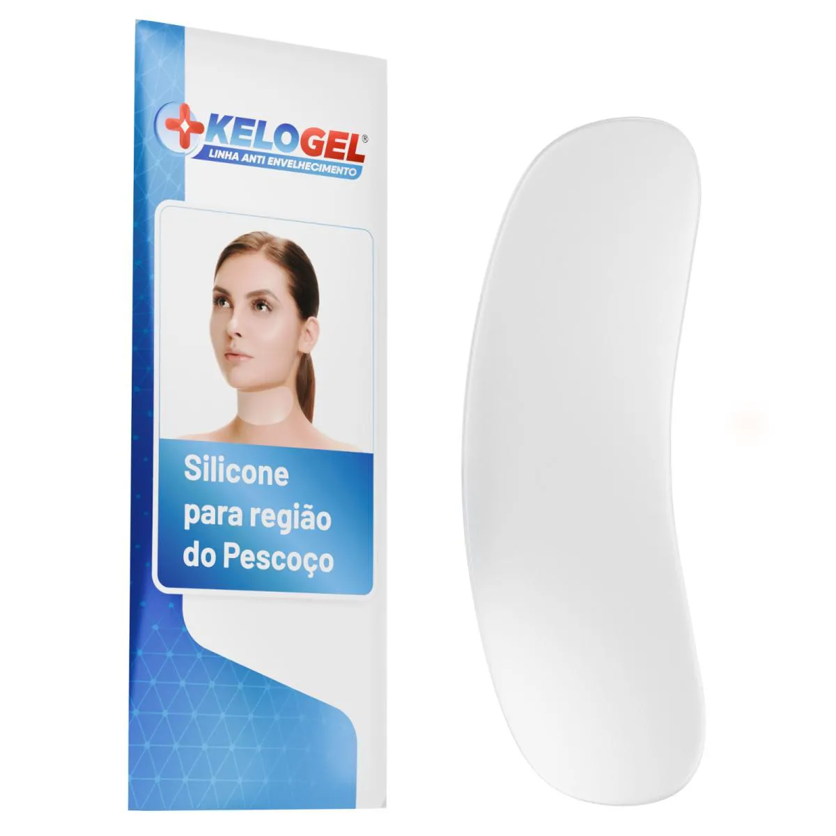 Adesivo de Silicone Anti-Sinais para Região Pescoço 1Un Kelogel