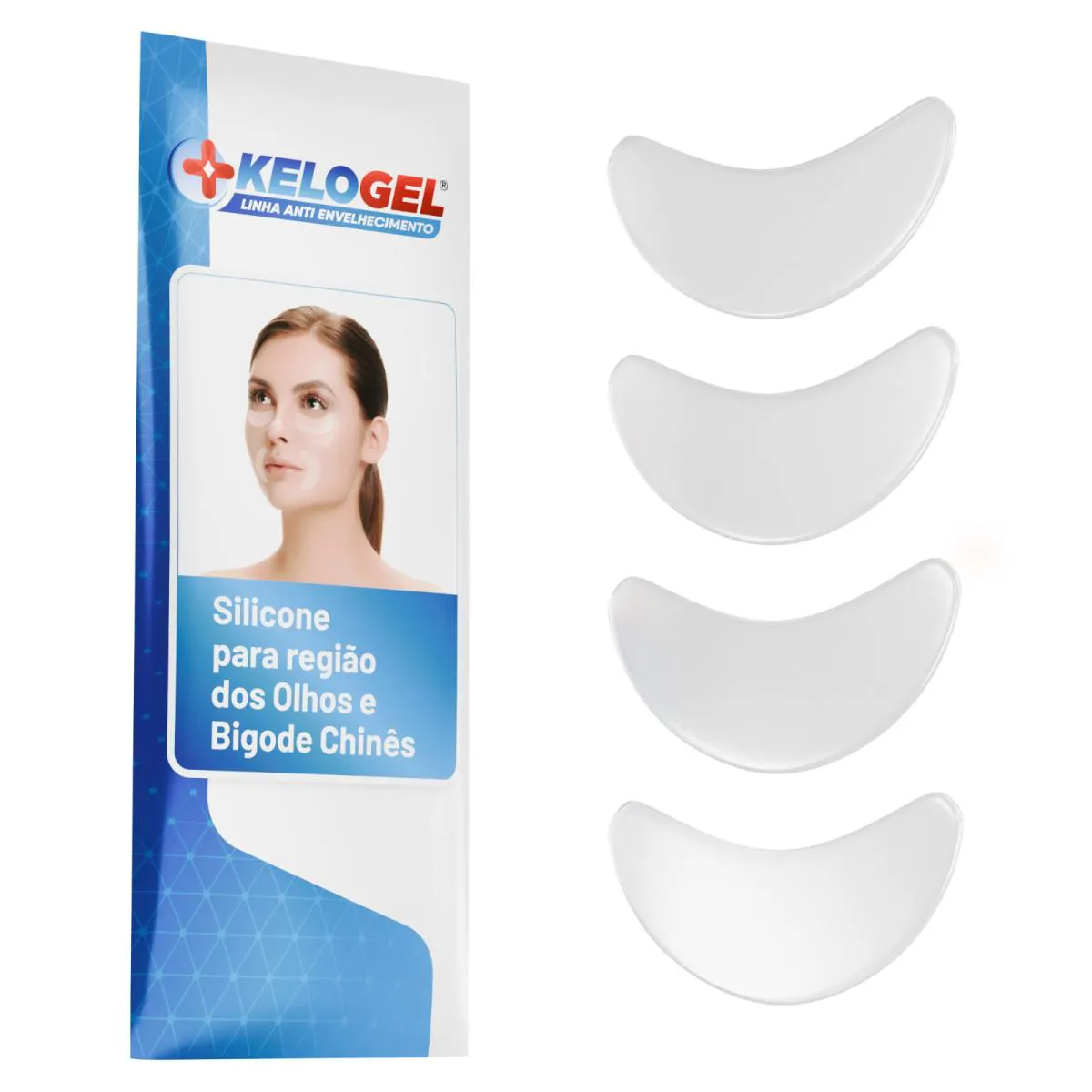 Adesivo de Silicone Anti-Sinais Região Olhos 4Un Kelogel