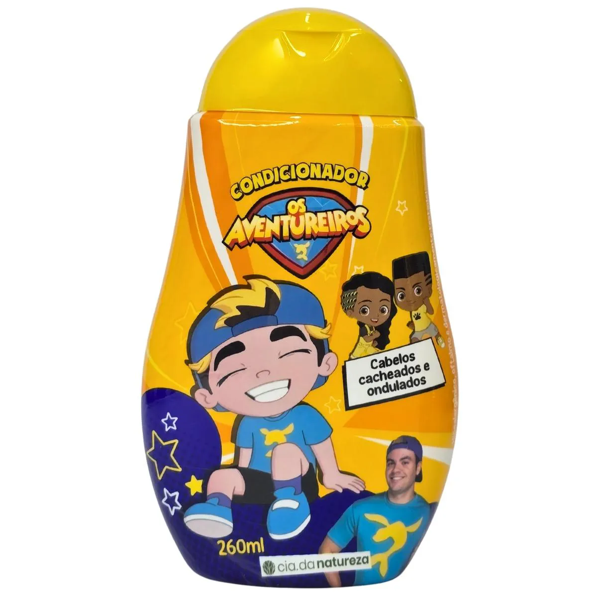 Condicionador Cabelos Cacheados e Ondulados os Aventureiros Luccas Neto Cia. da Natureza 260Ml