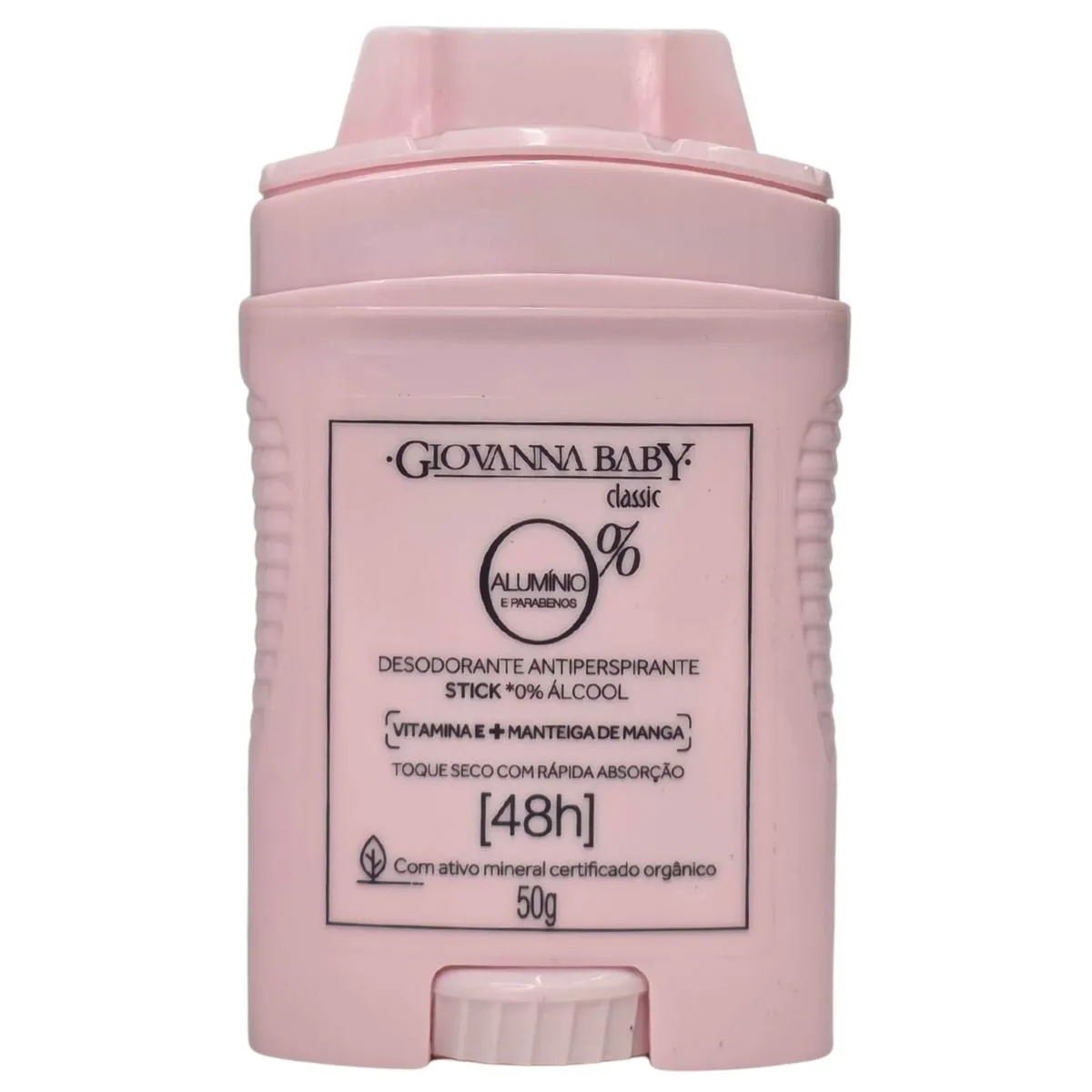 Desodorante Stick 0% Alumínio Classic 48H Vegano Giovanna Baby 50G