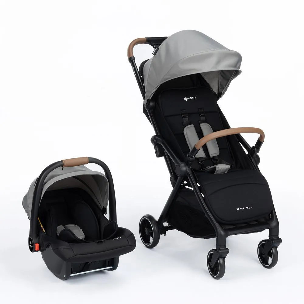 Carrinho com Bebê Conforto Travel System Spark Plus Duo Grey Frost - Safety 1St