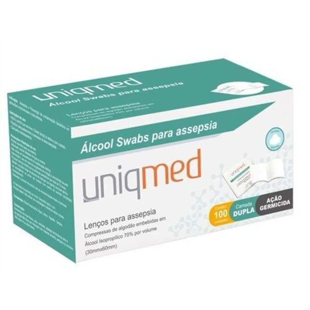 Alcool Swab Uniqmed 1Cx 100 Unid