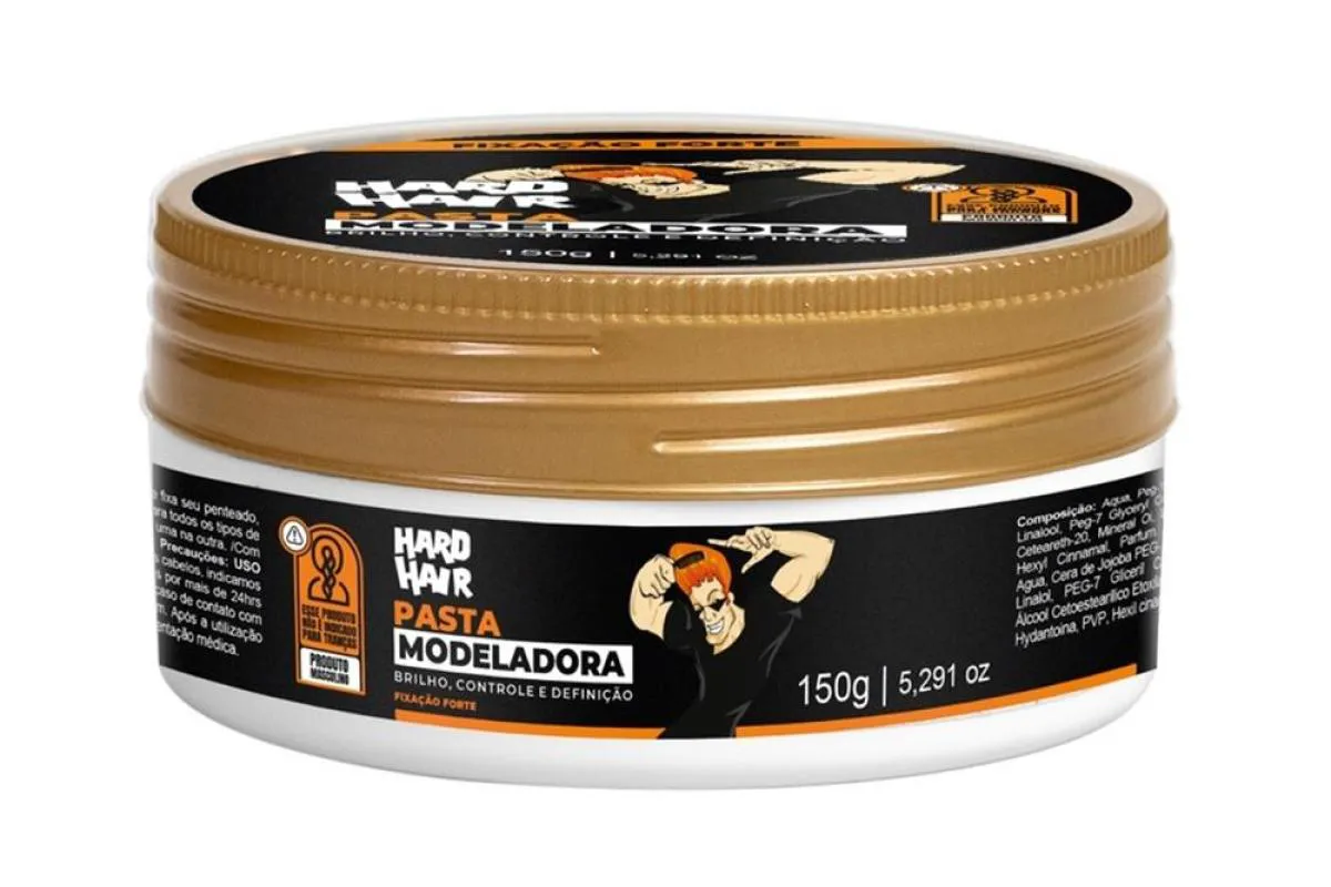 Pasta Modeladora Hard Hair 150G Fixacao Forte