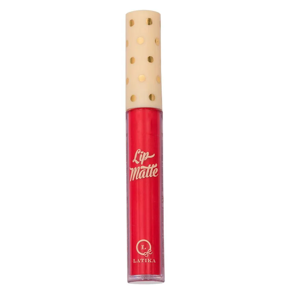 Batom Líquido Latika Lip Matte 4Ml 24 Vermelho