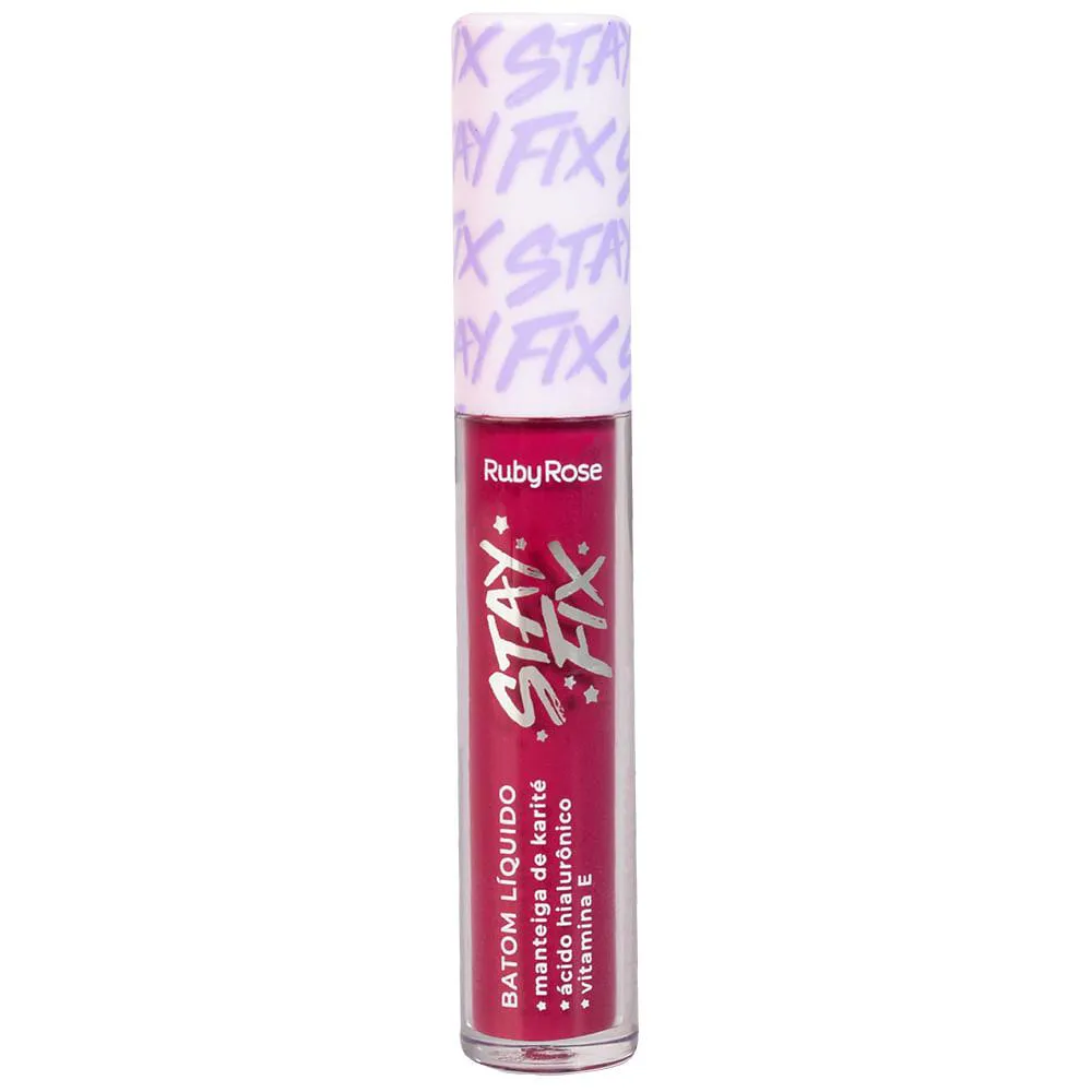 Batom Líquido Ruby Rose Stay Fix Cs80 Adhara