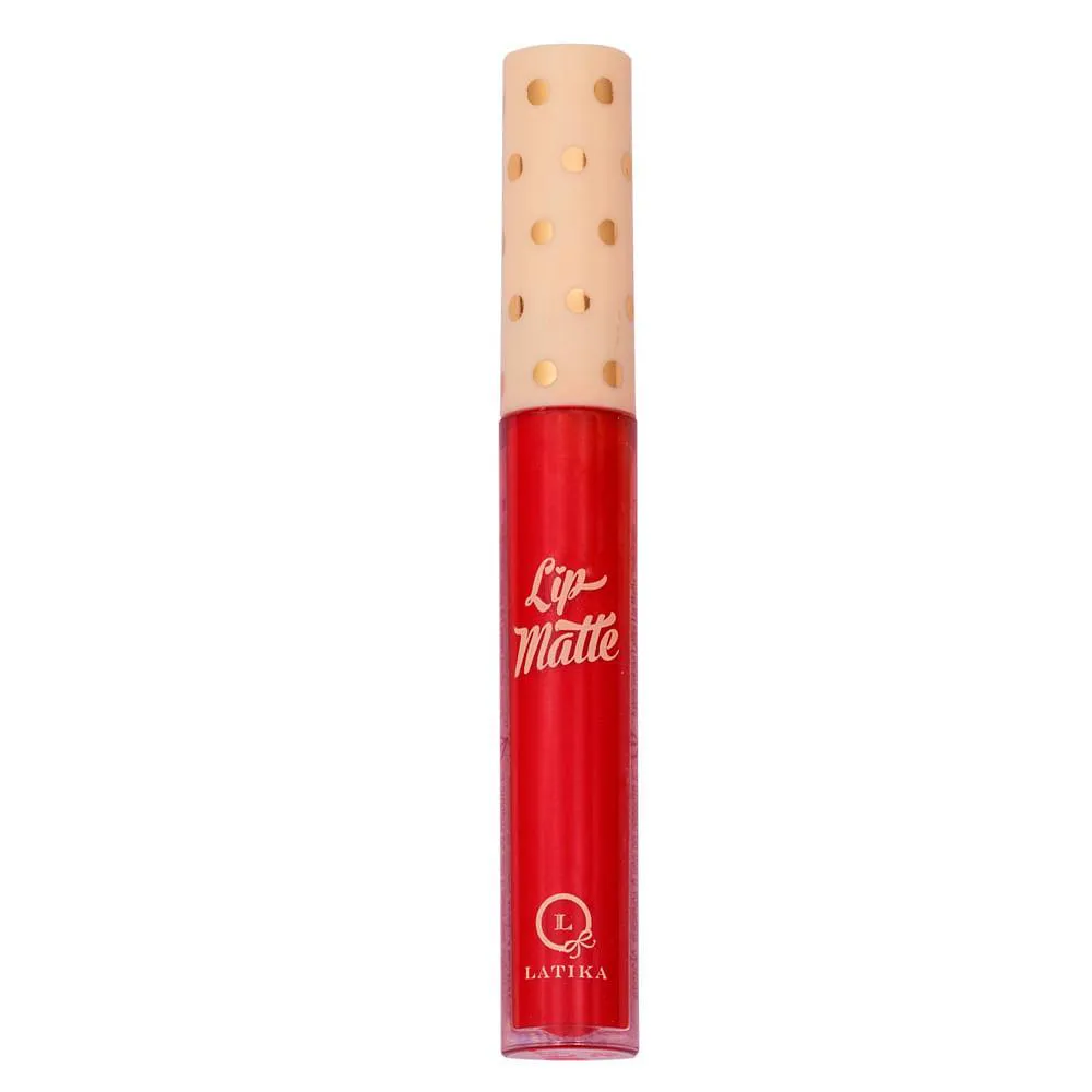 Batom Líquido Latika Lip Matte 4Ml 25 Vermelho