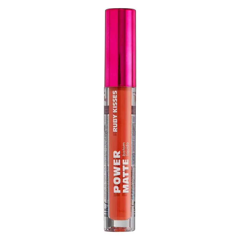 Batom Líquido Ruby Kisses Power Matte Coral Love
