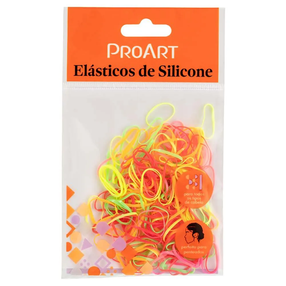 Elasticos de Silicone Proart P Colorido 200 UN