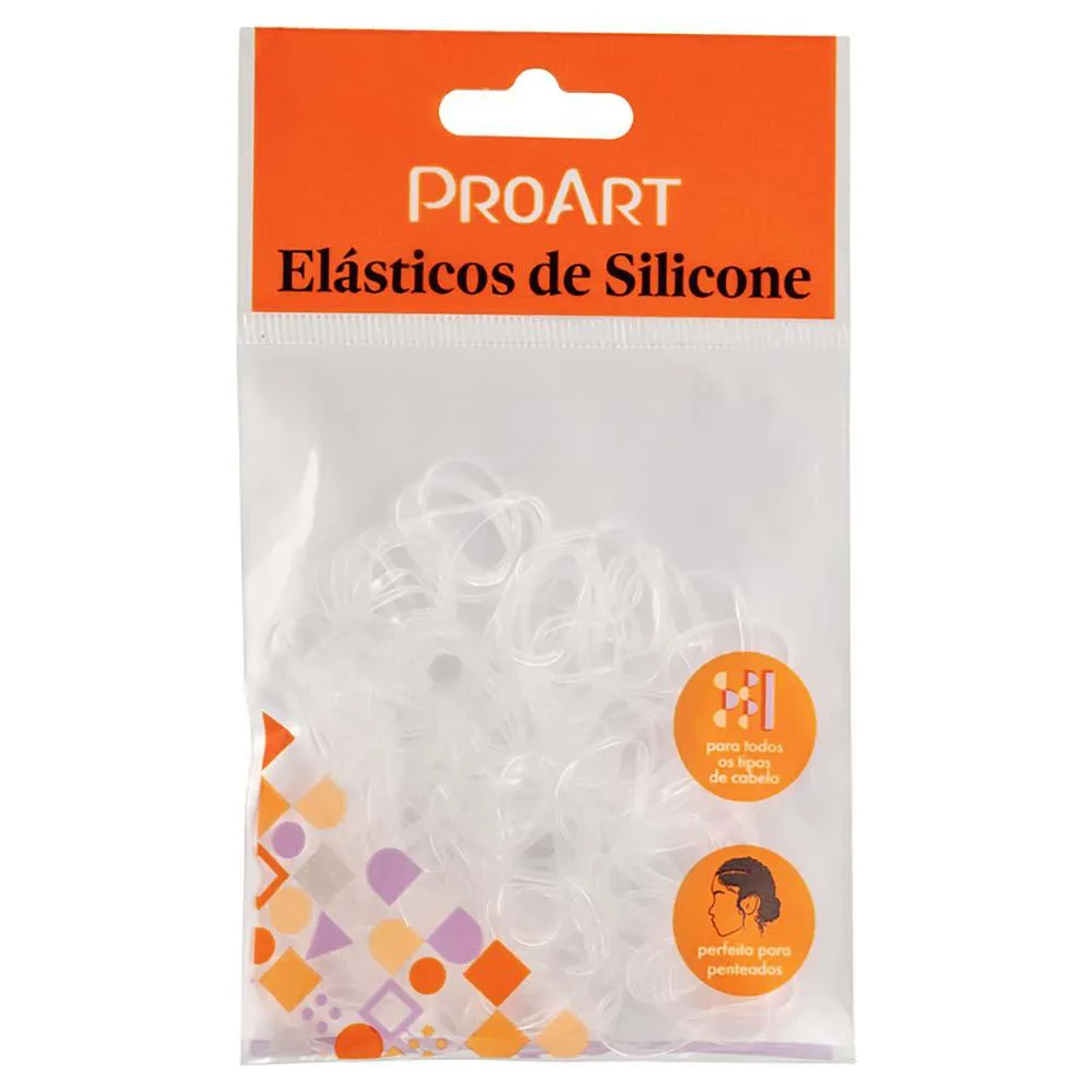 Elasticos de Silicone Proart G Transparente 100 UN
