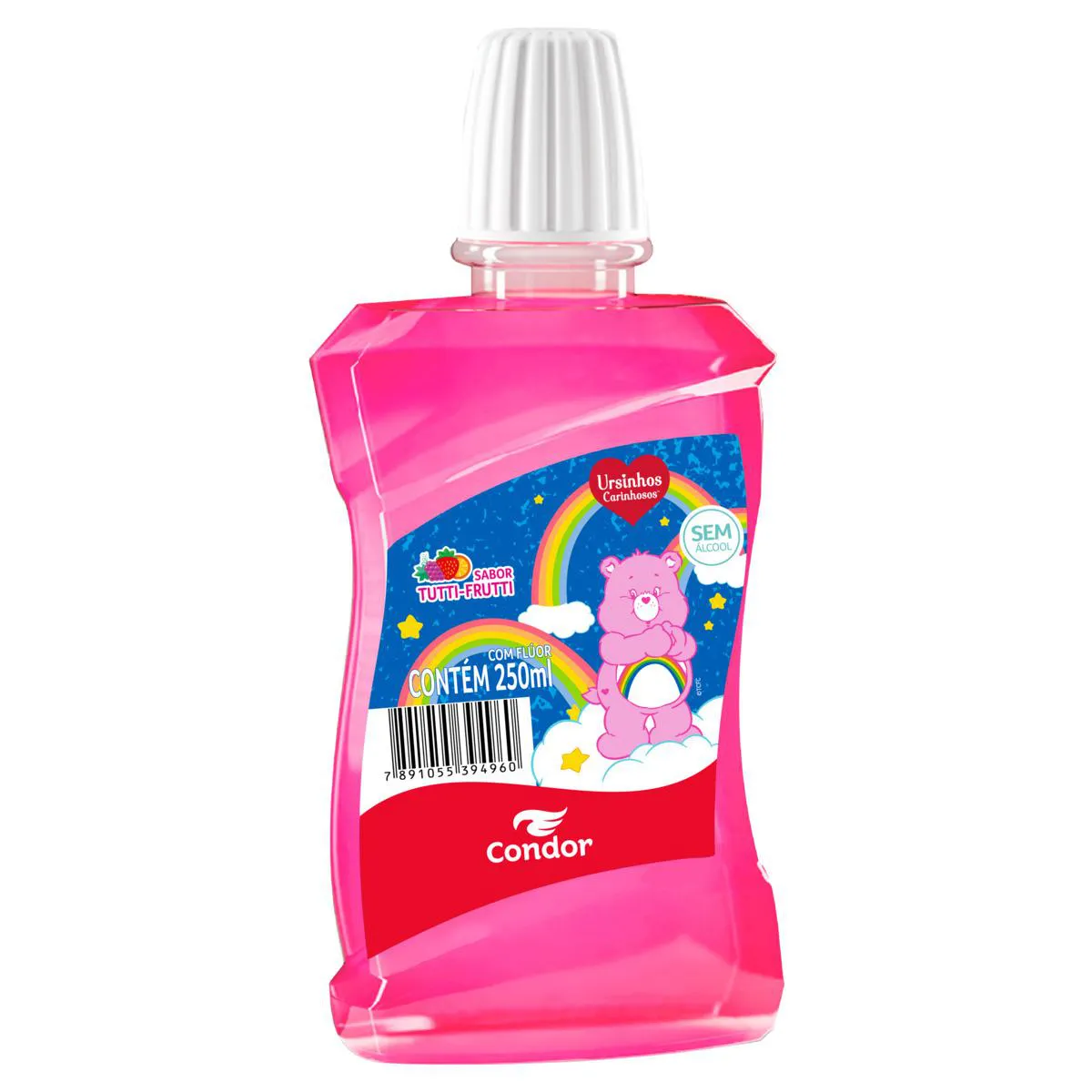 Enxaguante Bucal Zero Álcool Ursinhos Carinhosos Condor 250Ml Rosa