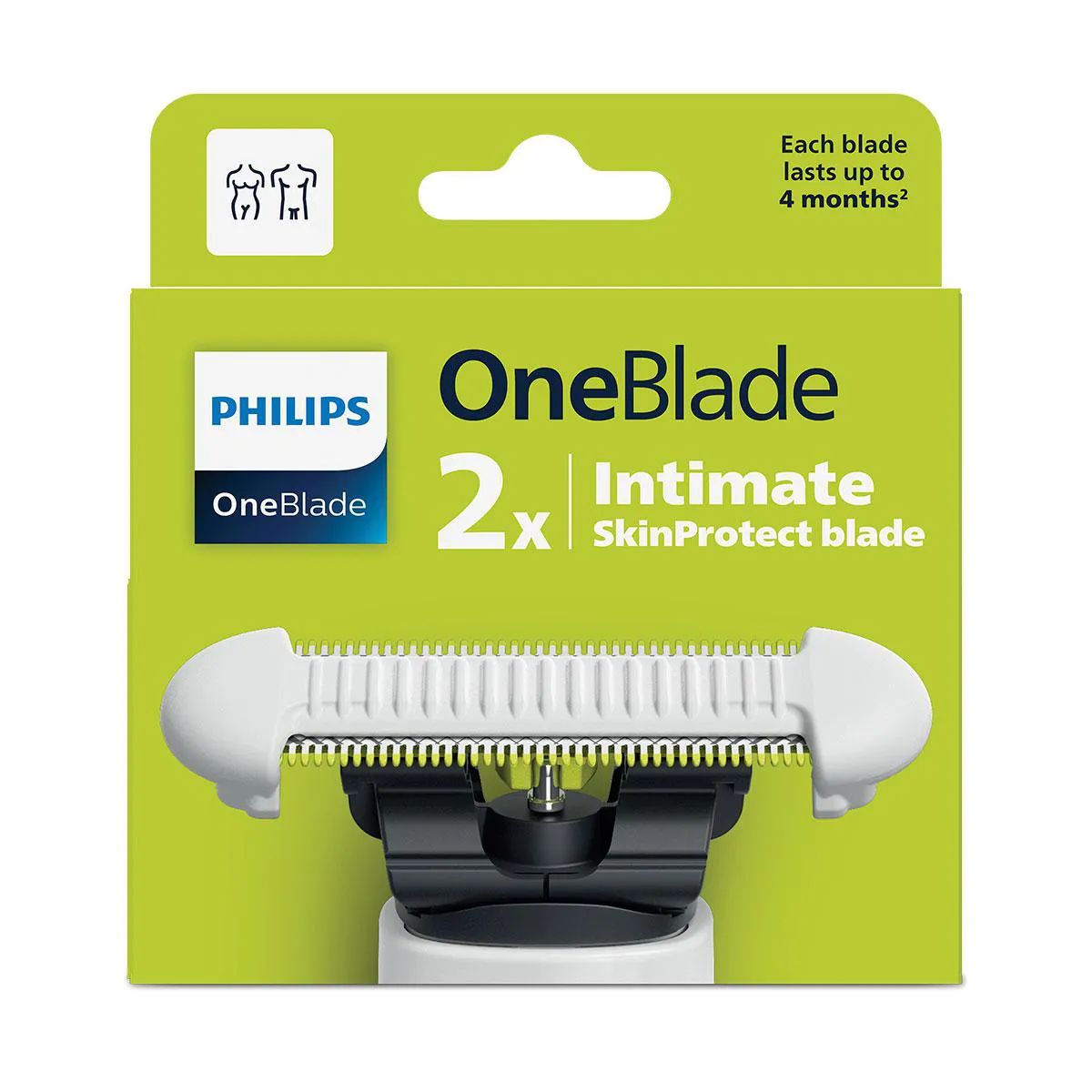 Lâmina Skin Protect One Blade Íntimo  QP229/51 Philips 2 Unidades