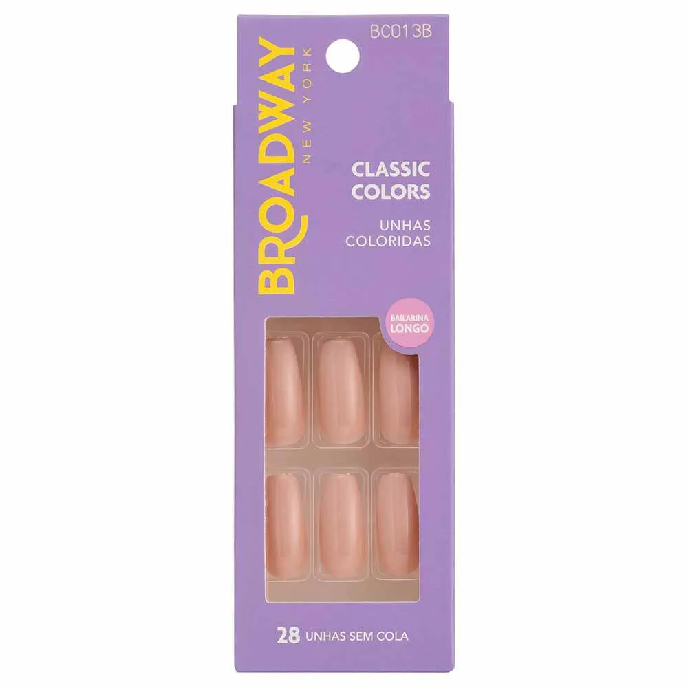 Unhas Coloridas Kiss Ny Broadway Moonlight Bailarina Longo.