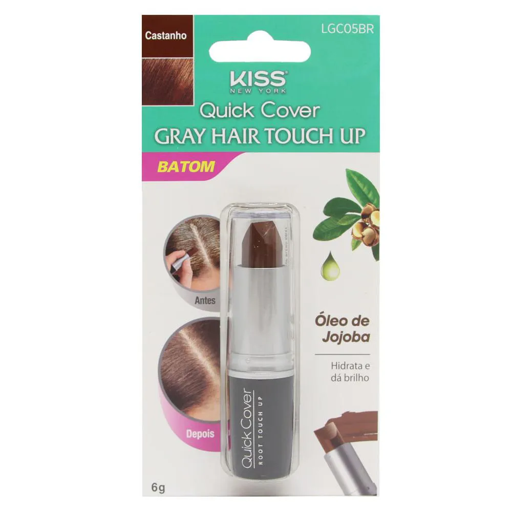 Batom Capilar Kiss Ny Gray Hair Touch Up.