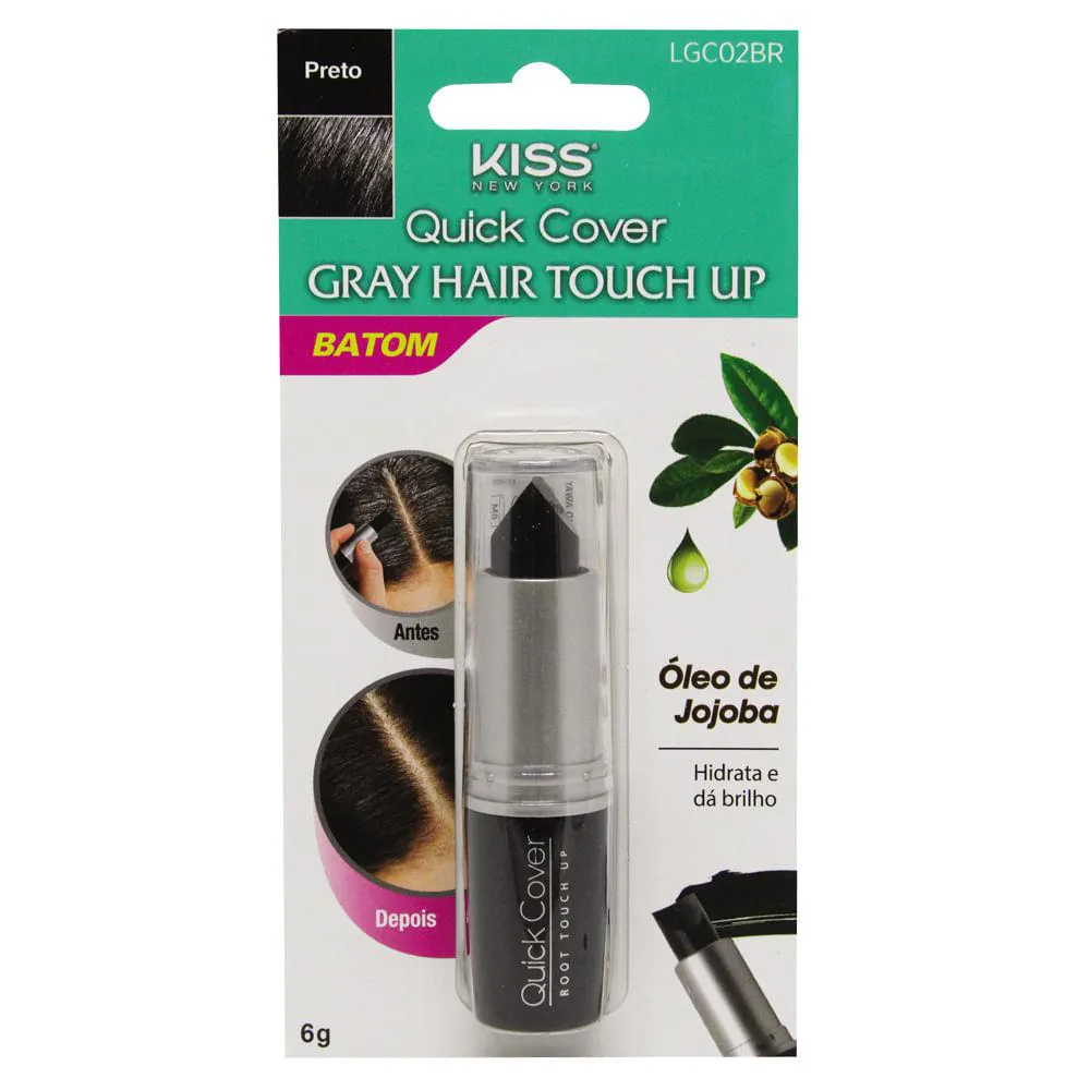 Batom Capilar Kiss Ny Gray Hair Touch Up