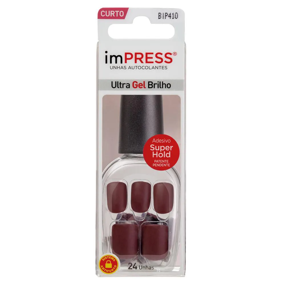 Unhas Postiças Kiss Ny Impress Matte Color - Sexy Lady