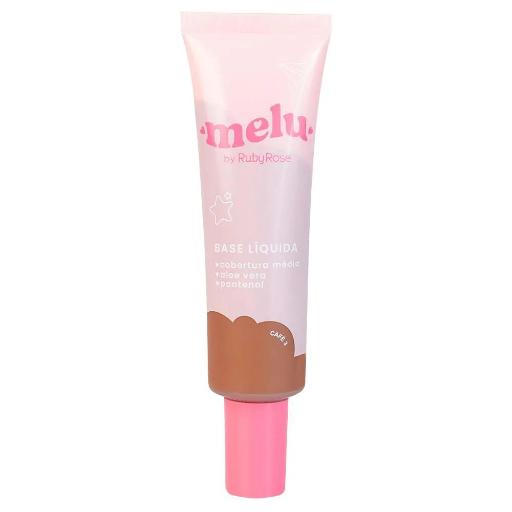 Base Líquida Melu Aloe Vera e Pantenol Café 3