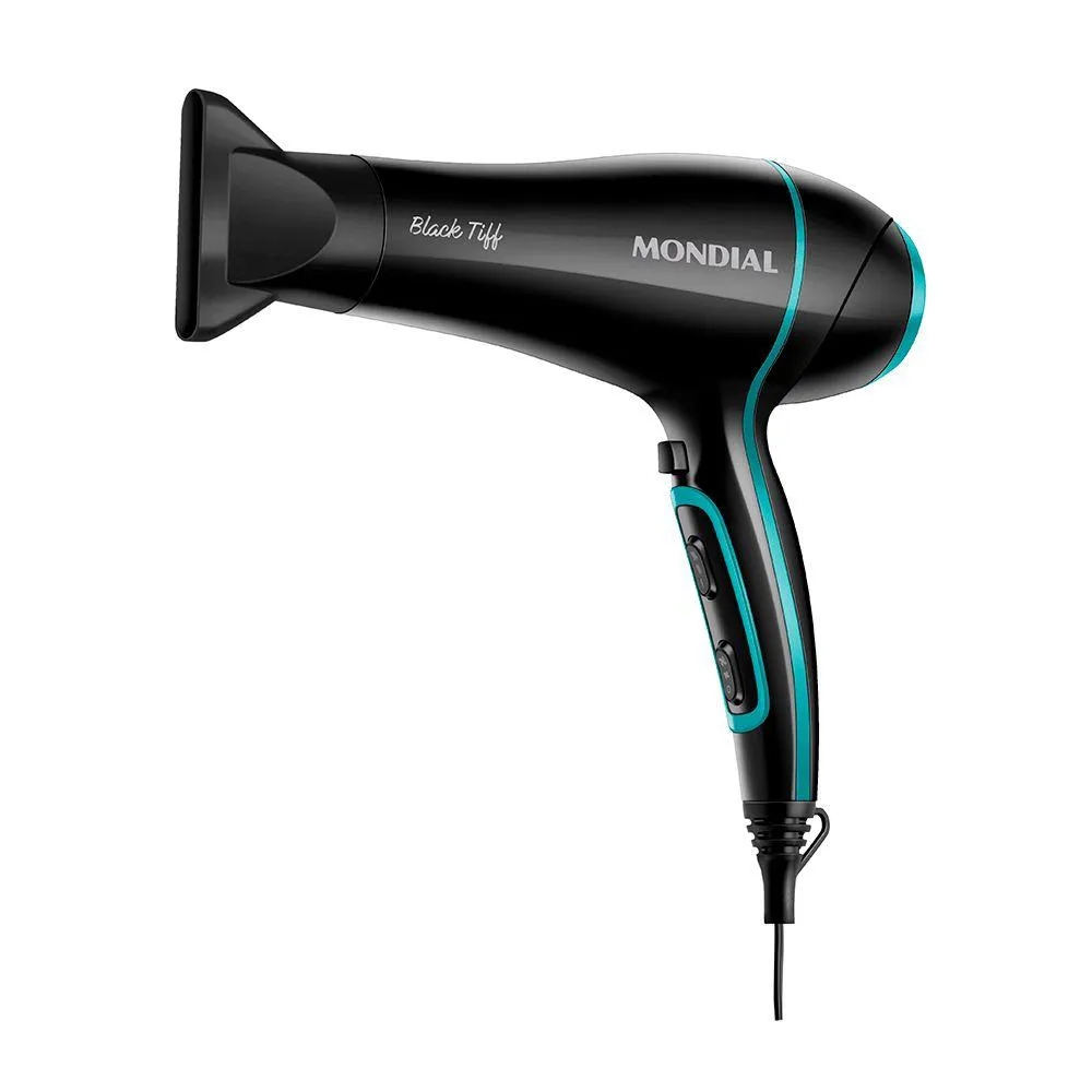 Secador de Cabelo Mondial Black Tiff 2000W Scn-16 220V