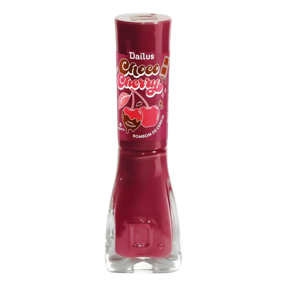 Esmalte Cremoso Dailus Choco Cherry Bombom de Cereja 8Ml