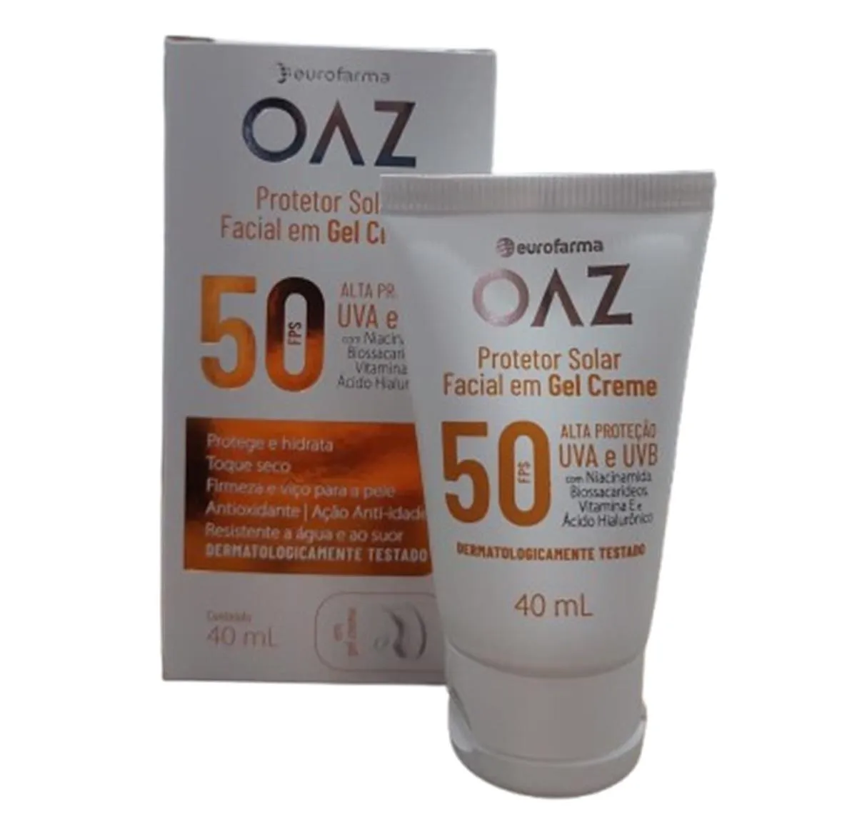 Protetor Solar Facil Oaz Fps50 Gel Creme 40Ml