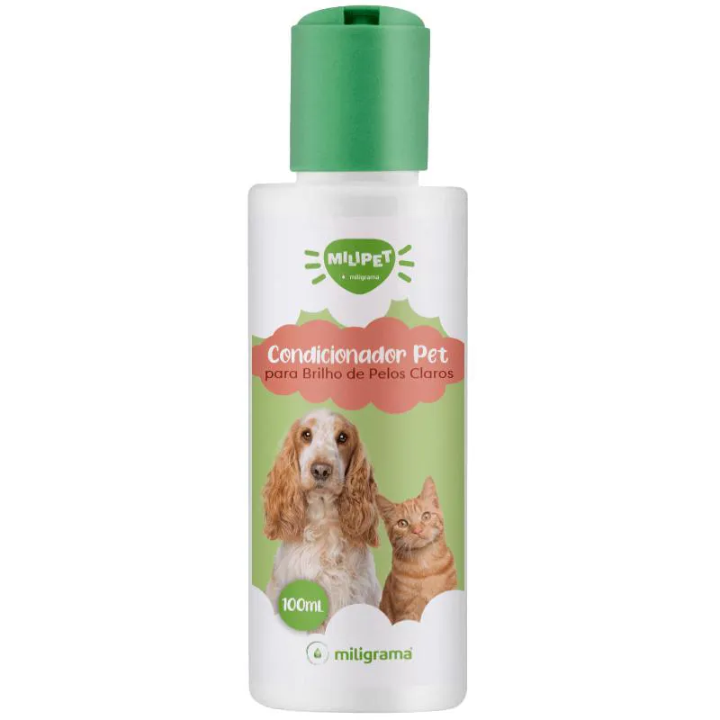Condicionador Pet para Brilho de Pelos Claros 100Ml