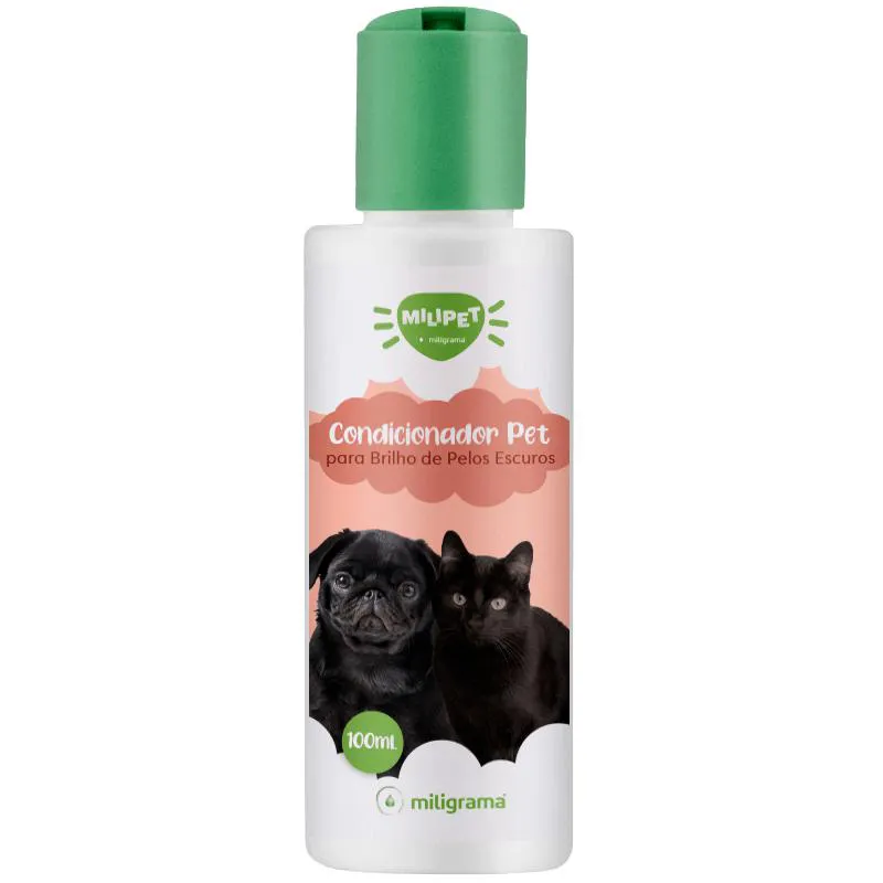 Condicionador Pet para Brilho de Pelos Escuros 100Ml