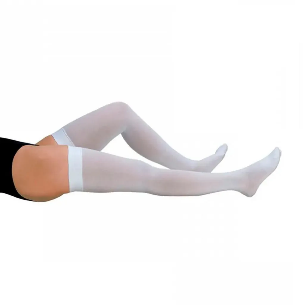 Meia Compressiva 7/8 Varimed Suave Compressão Branca 18 Mmhg P