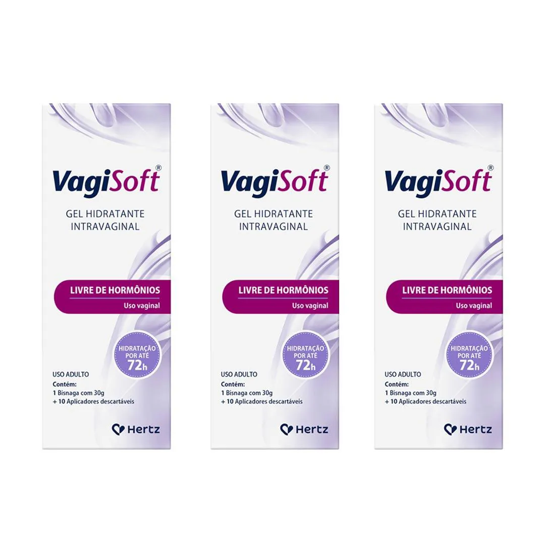 Kit 3 Vagisoft Gel Hidratante 30G - Kley Hertz