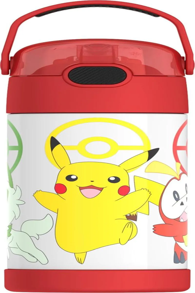 Garrafa Thermos Kids Pokémon – Pikachu – Infantil com Tampa Flip 355Ml