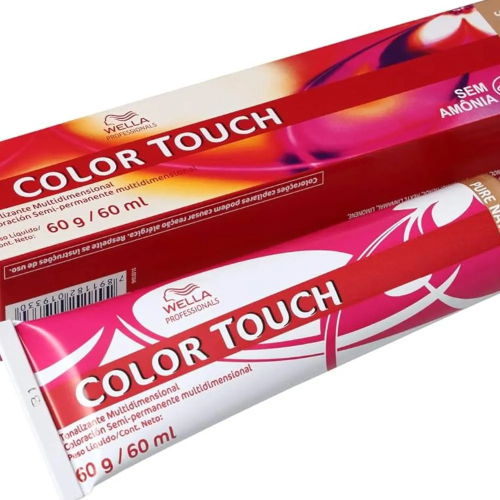 Wella - Color Touch - Coloração 6/0 Louro Escuro Pure Naturals Coloração 60G