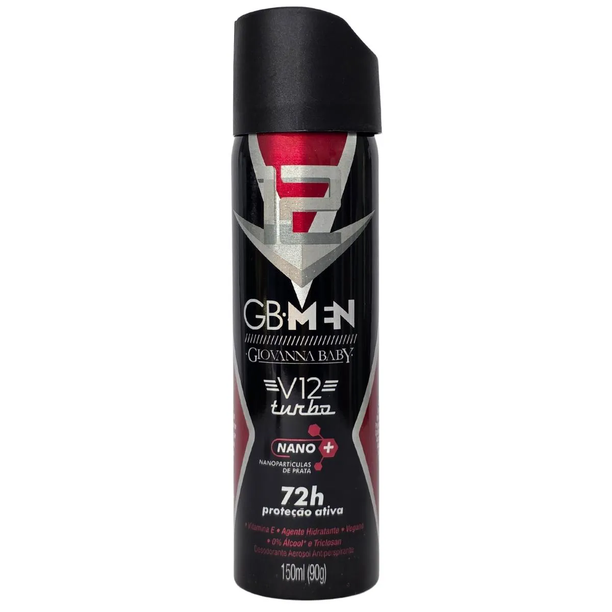 Desodorante Aerossol V12 Turbo Gb Men 72H Vegano Giovanna Baby 150Ml / 90G