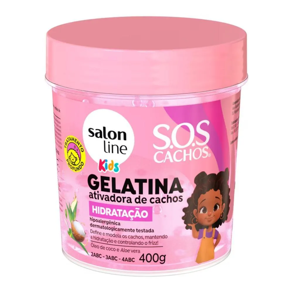 Salon Line Gelatina S.o.s Cachos Hidratação 400Gr