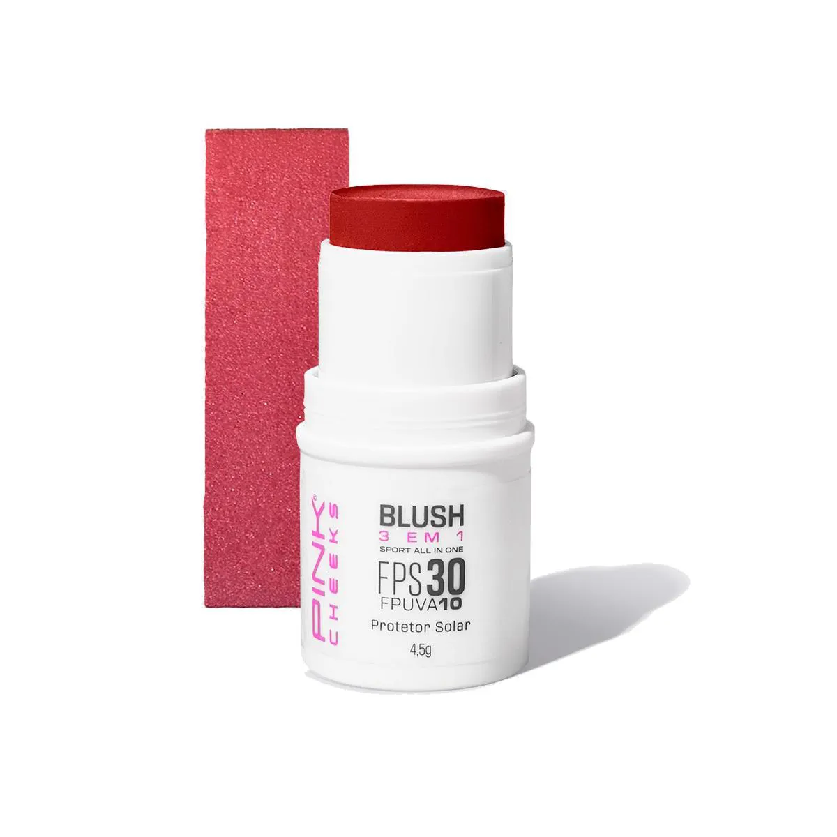 Blush Batom e Sombra All In One Fps30 Fpuva10 4,5G - Pink Cheeks RED Cherry
