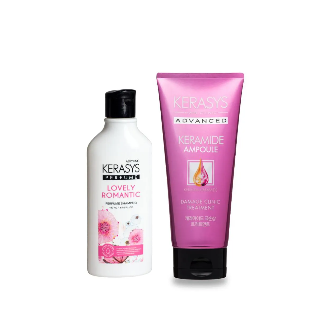 Kerasys Kit (Shampoo Perfume Lovely 180Ml+ Máscara Keramide Damage 200Ml)..