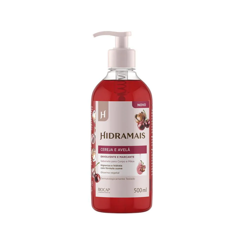 Hidramais Cereja e Avelã Sabonete Líquido 500Ml