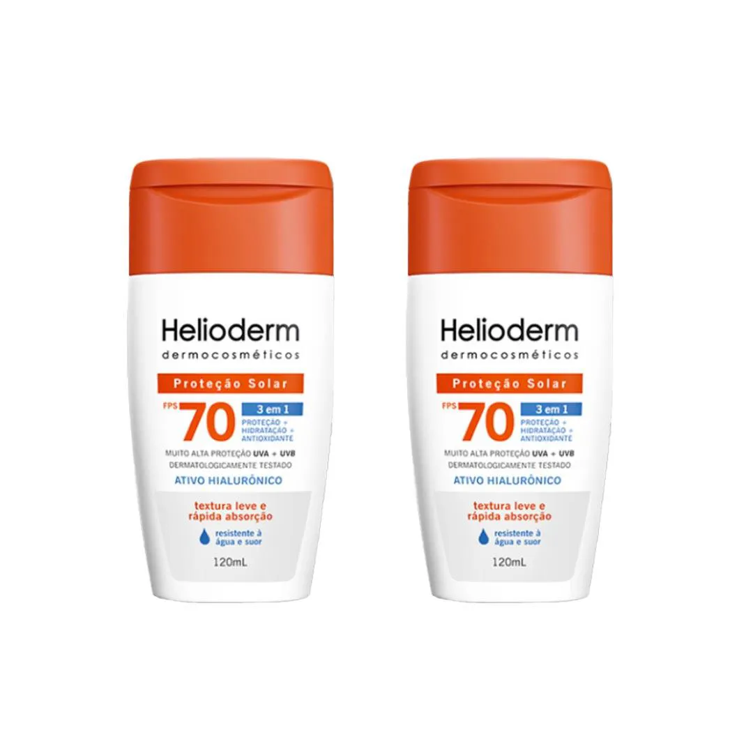 Helioderm Corporal Fps70 Kit 2 - 120Ml - Kley Hertz