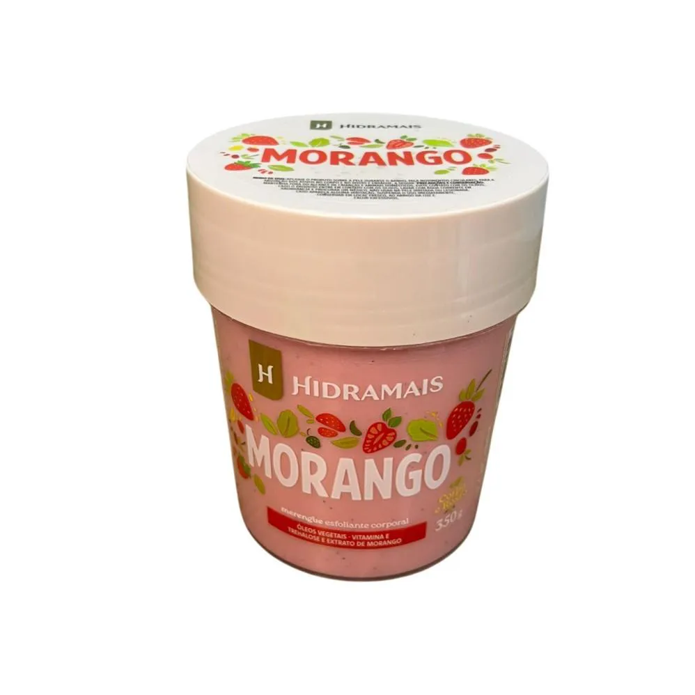 Esfoliante Corporal Merengue Morango 350G Hidramais