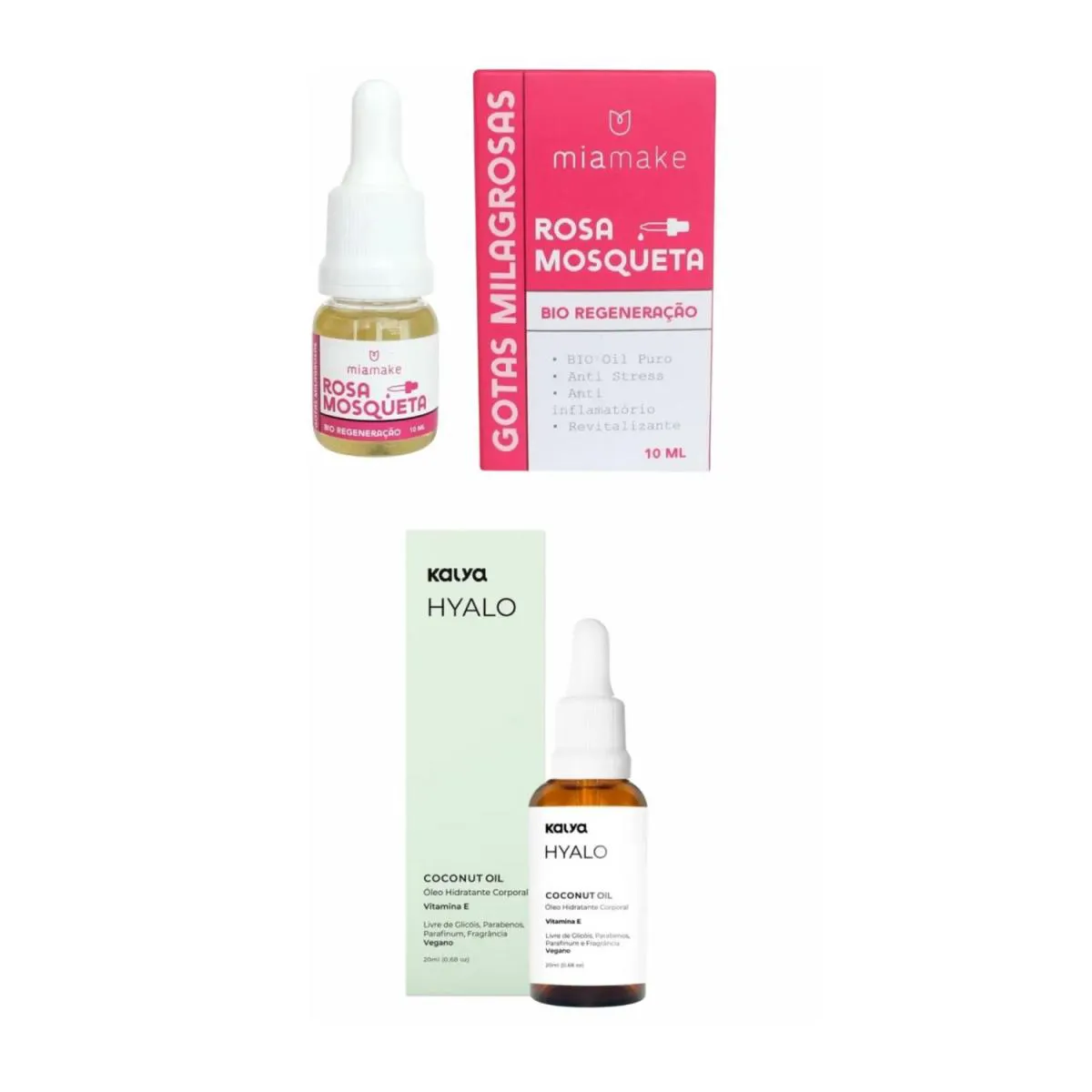 Oleo de Coco Ressecamento Vaginal + Rosa Mosqueta P/ Manchas